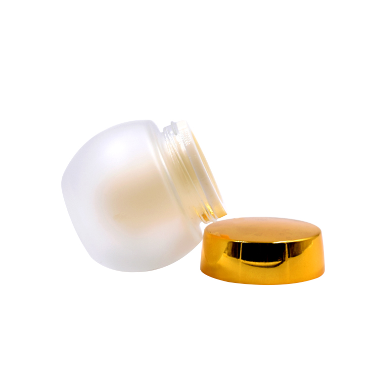 1oz 2oz 3oz luxury empty high grade globe frosted double wall glass cream jar cosmetic jar cream