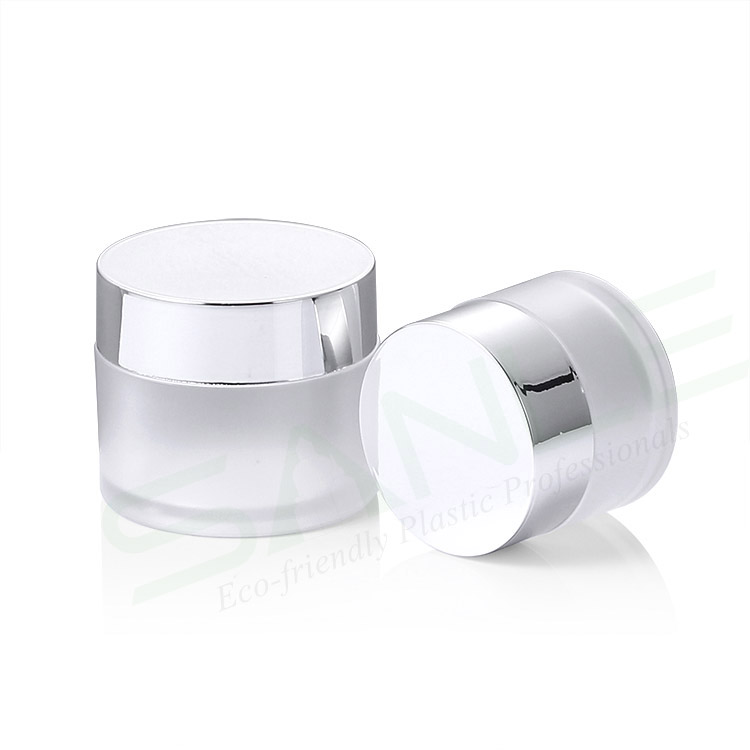 1oz 2oz 4oz 16oz Luxury Cosmetic Packaging Empty OEM Cosmetic Containers Frosted cosmetic jar with gold lid