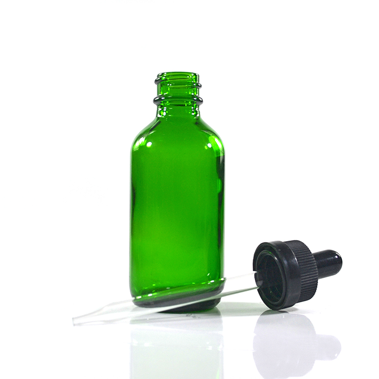 1oz 2oz 4oz 30ml 60ml 120ml clear green Cobalt blue amber boston glass dropper bottle