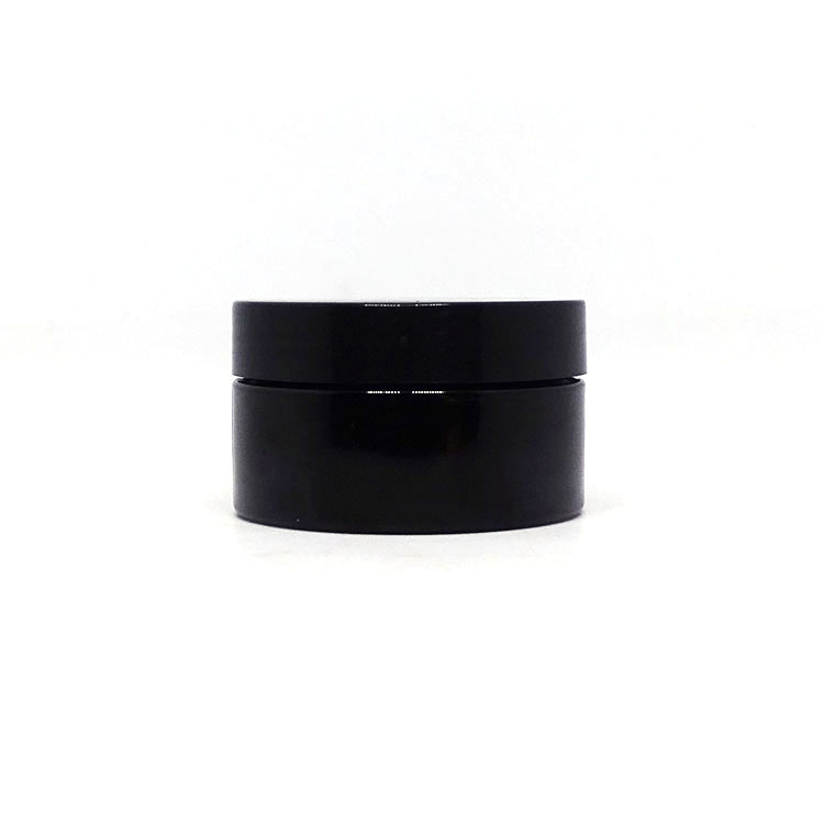 1oz 2oz 4oz 5oz 6oz 8oz 10oz 12oz empty hair products packaging black cosmetic plastic jar