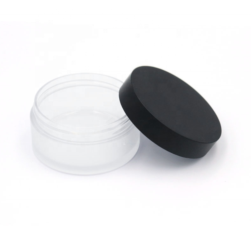 1oz 2oz 4oz 5oz 6oz cosmetics skin care packaging round frosted plastic PET cream containers for body butter