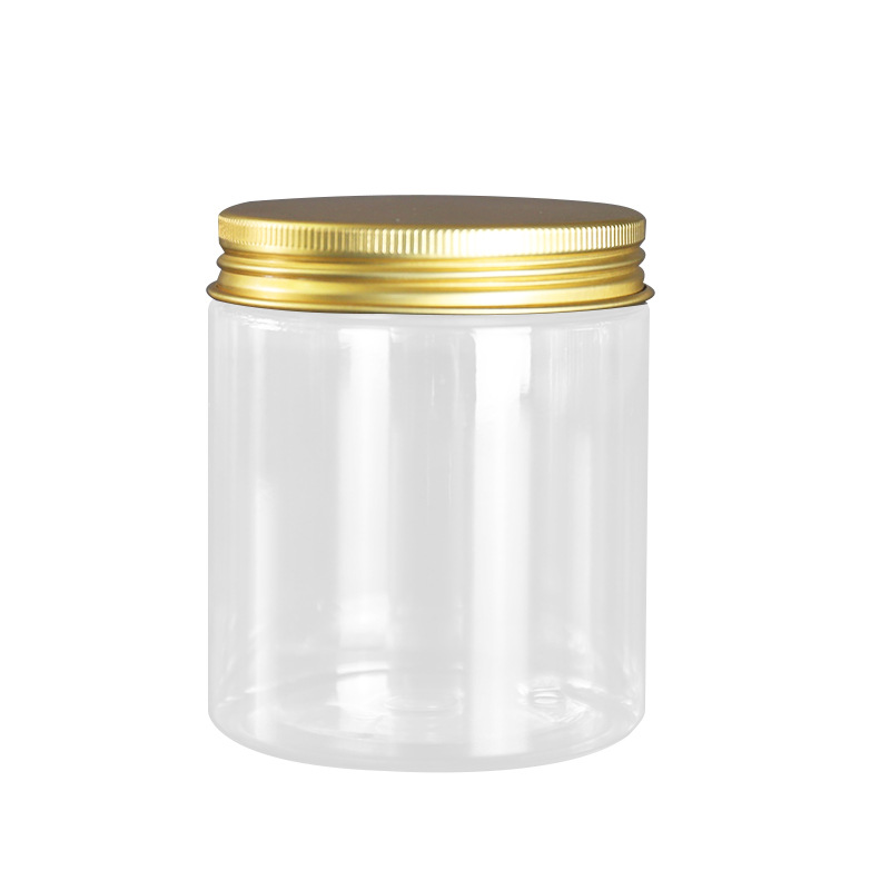 1oz 2oz 4oz 6oz 8oz 16oz 150m 200ml Clear Powder Plastic Cream Jar PET Food Honey Jars Scrub Body Butter Container Jar with Lids