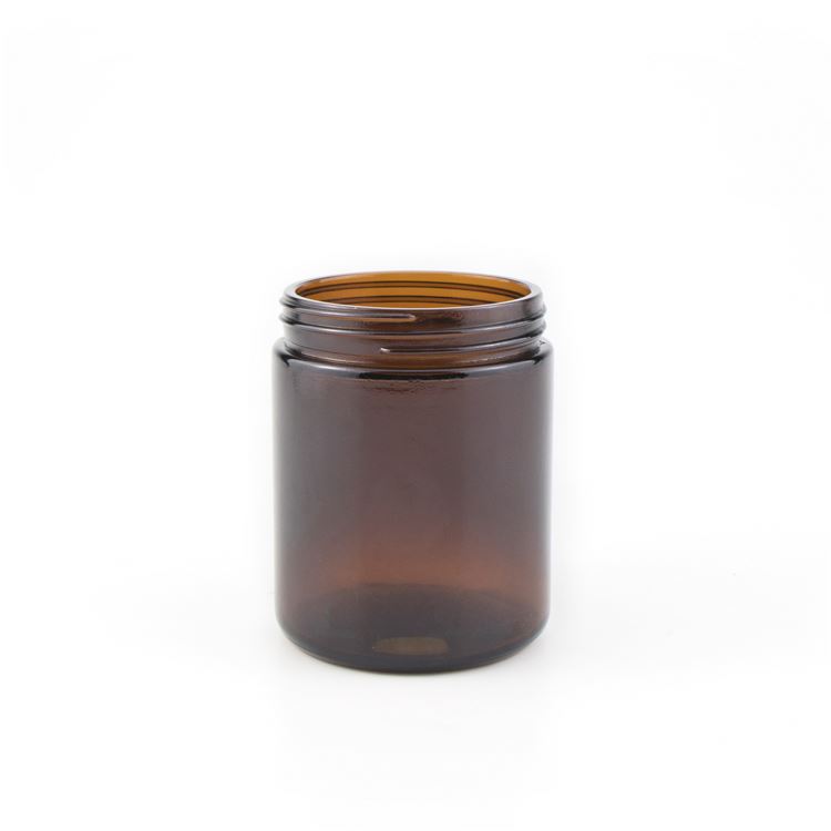 1oz 2oz 4oz 6oz 8oz makeup container 60ml 120 ml empty screw top amber round glass cosmetic face cream jars