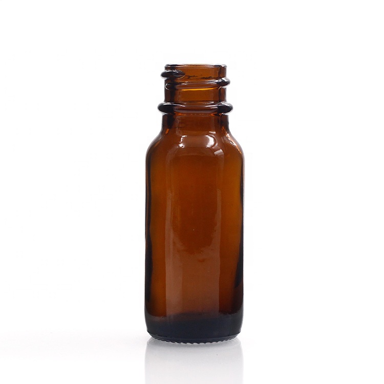 1oz 2oz 4oz 8oz 16oz 32oz Amber Boston Round Glass Bottle For Essential Oil