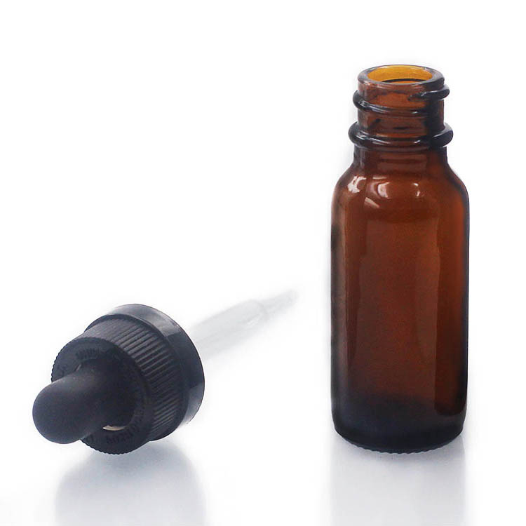 1oz 2oz 4oz 8oz 16oz 32oz Amber Boston Round Glass Bottle For Essential Oil
