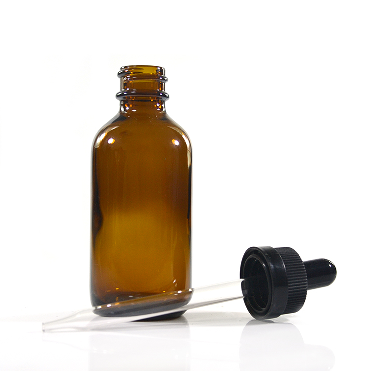 1oz 2oz 4oz Boston Round 60ml 120ml clear Blue Green Euro 30ml Amber Glass Dropper Bottle