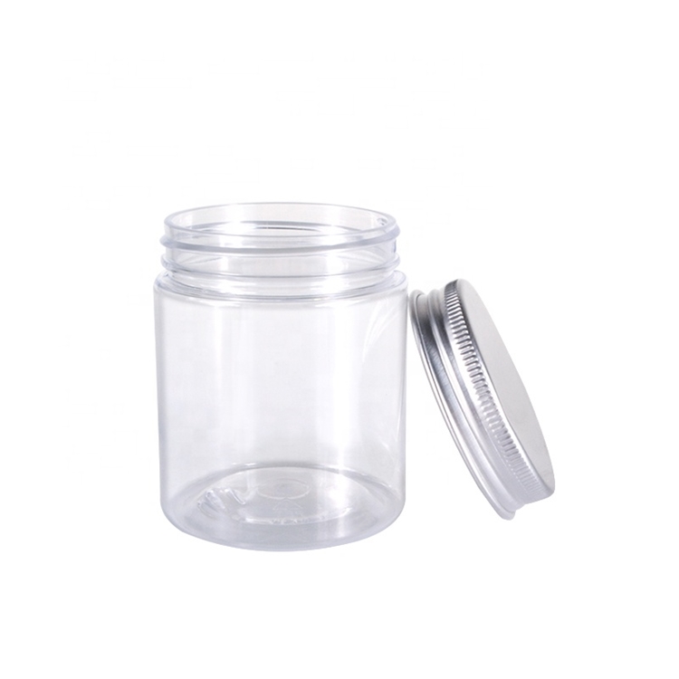 1oz 2oz 4oz Empty OEM Cosmetic Containers Cosmetic Packaging Plastic Can Round Cream Jar 100ml 200ml 300ml 500ml