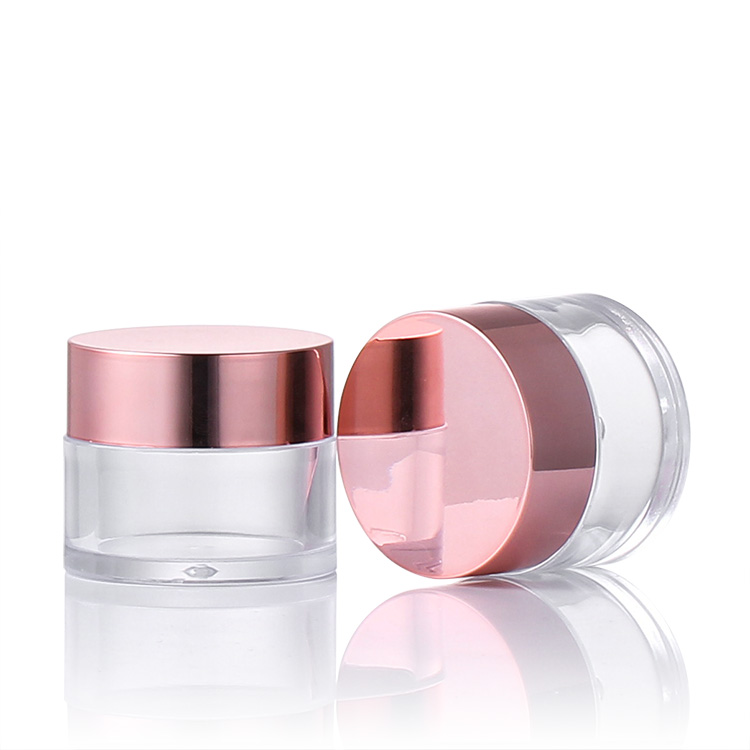 1oz 2oz 4oz Luxury Empty OEM Private Label Nail Dipping Powder jar with rose gold lid in stock