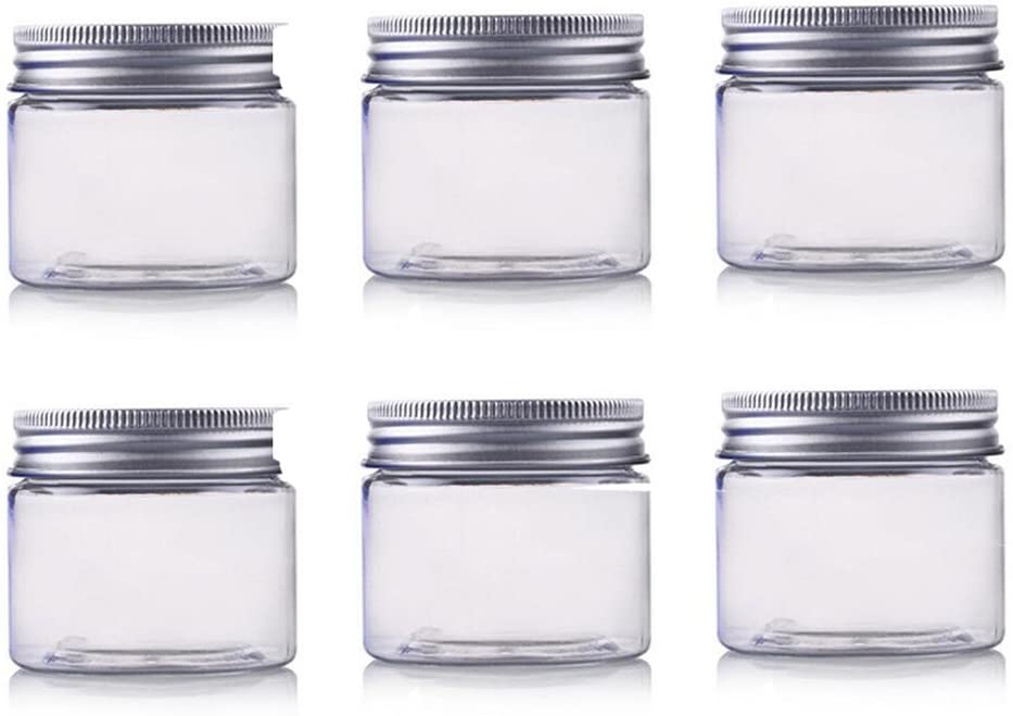 1oz 2oz 4oz candy container food cookie storage cream pot with gasket 50g 60g 100g plastic jar with lid screw