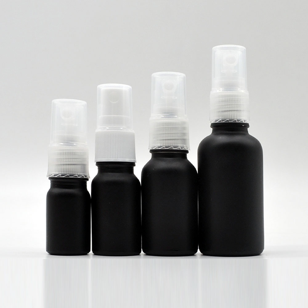 1oz 2oz 4oz spray clear glass round perfume bottles with different lid