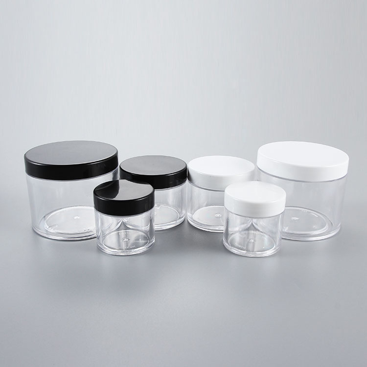 1oz 2oz 5oz eco friendly plastic cosmetic cream jar body butter container with thick wall