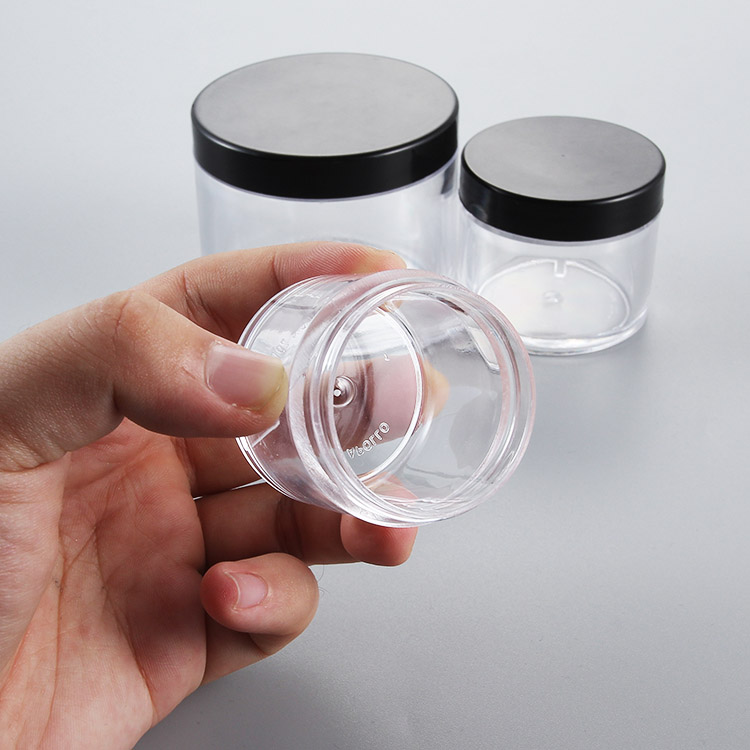 1oz 2oz 5oz eco friendly plastic cosmetic cream jar body butter container with thick wall