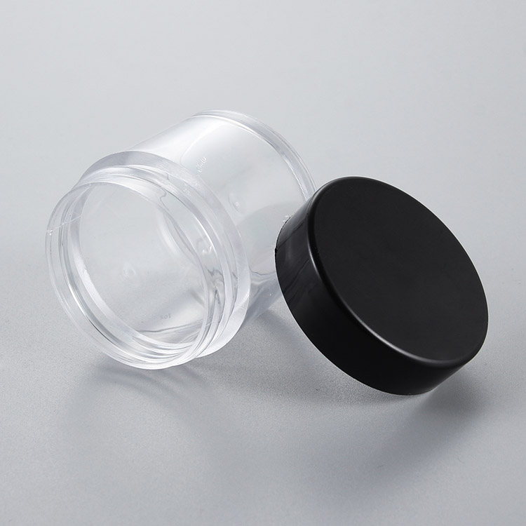 1oz 2oz 5oz eco friendly plastic cosmetic cream jar body butter container with thick wall