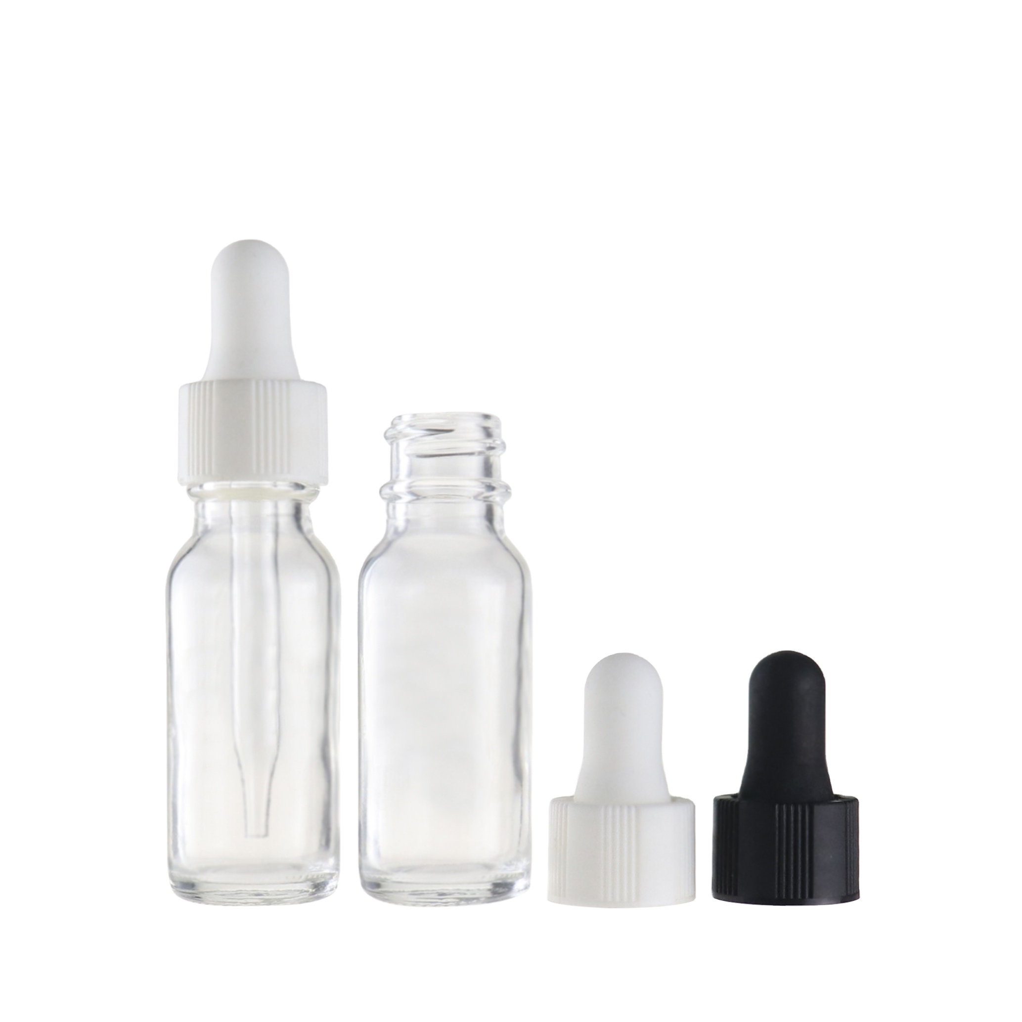 1oz 2oz Blue Amber Glass Boston Tincture Dropper Bottles 60ml with Childproof Cap