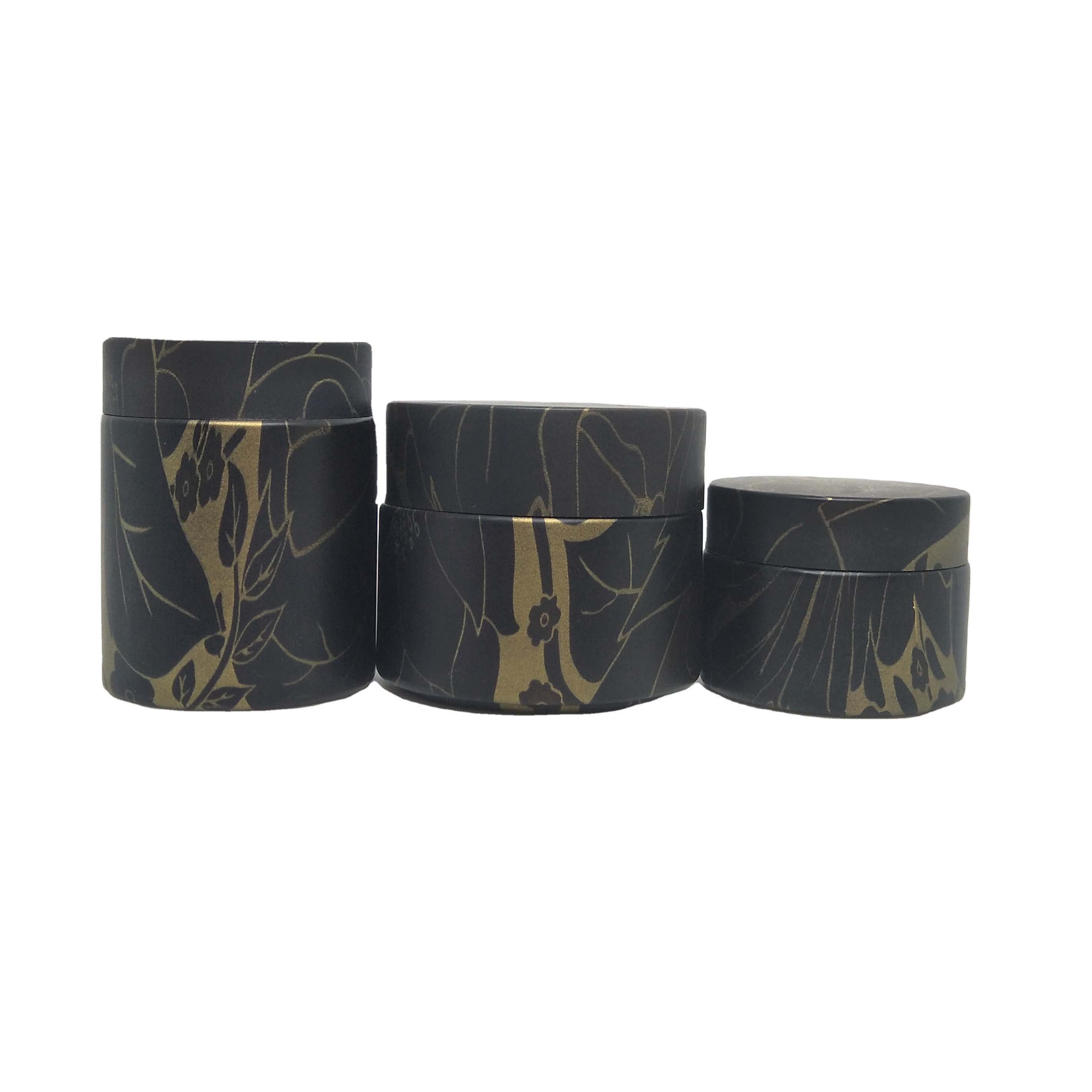 1oz 2oz  Luxury water transfer printing around glass cosmetic jars frosted cream jar 30g 50g 100g