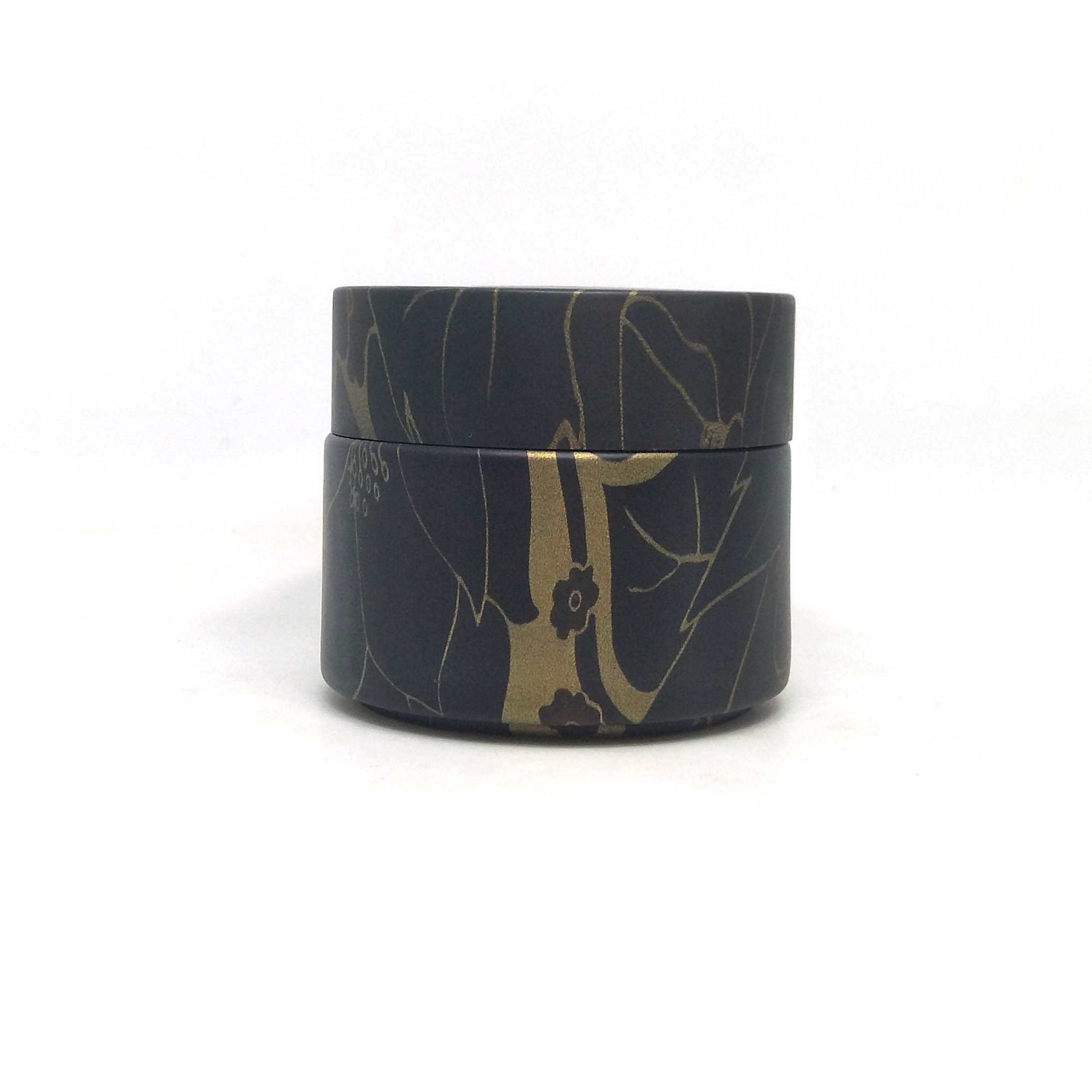 1oz 2oz Luxury water transfer printing around glass cosmetic jars frosted cream jar 30g 50g 100g