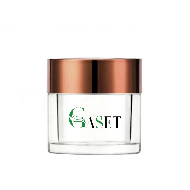 1oz 2oz Nail dip powder jar private label available acrylic nail art powder glitter plastic jars with silver or gold lid