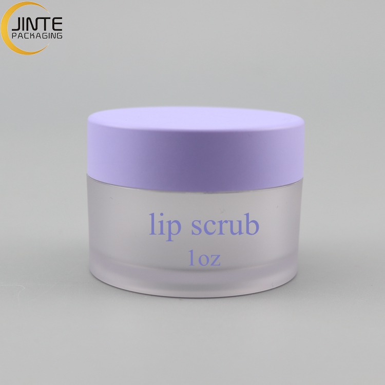 1oz 2oz Plastic Cosmetic Empty Sample Container Lip Scrub PETG Plastic Jar Food Grade Material Pots