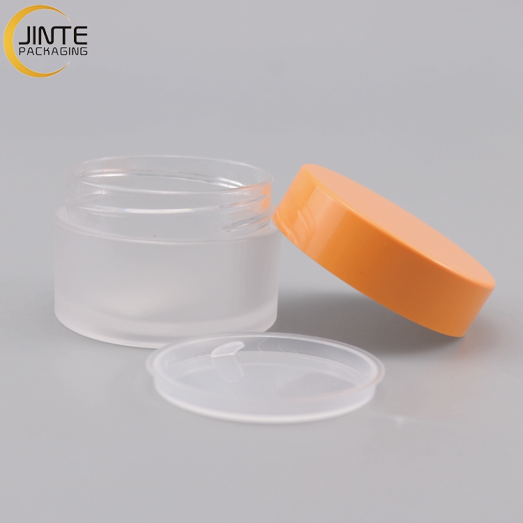 1oz 2oz Plastic Cosmetic Empty Sample Container Lip Scrub PETG Plastic Jar Food Grade Material Pots