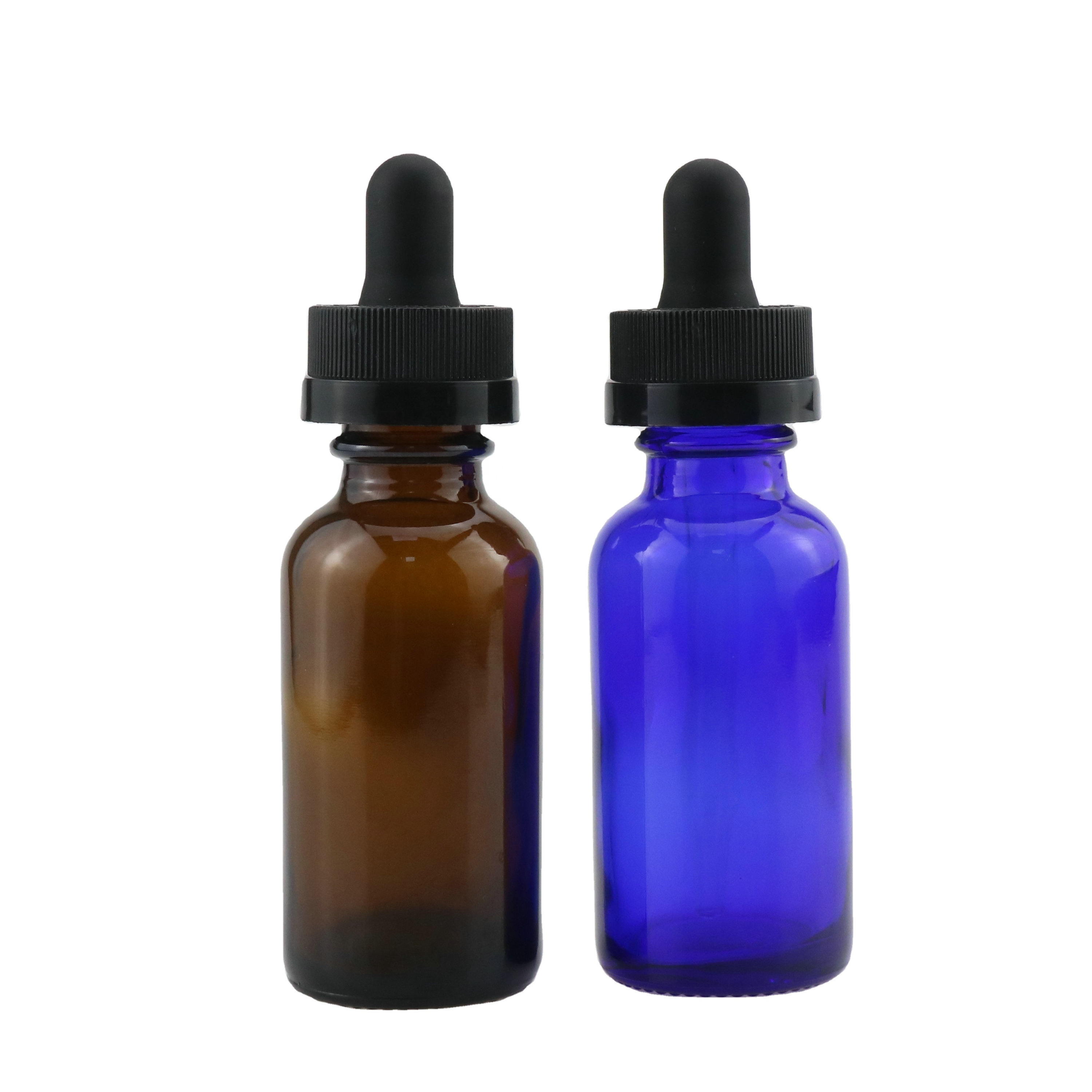 1oz 2oz Sealing Chemical Reagent Bottle Amber Glass Boston Round Bottle With Dropper Cap 15ml 30ml 60ml 120ml