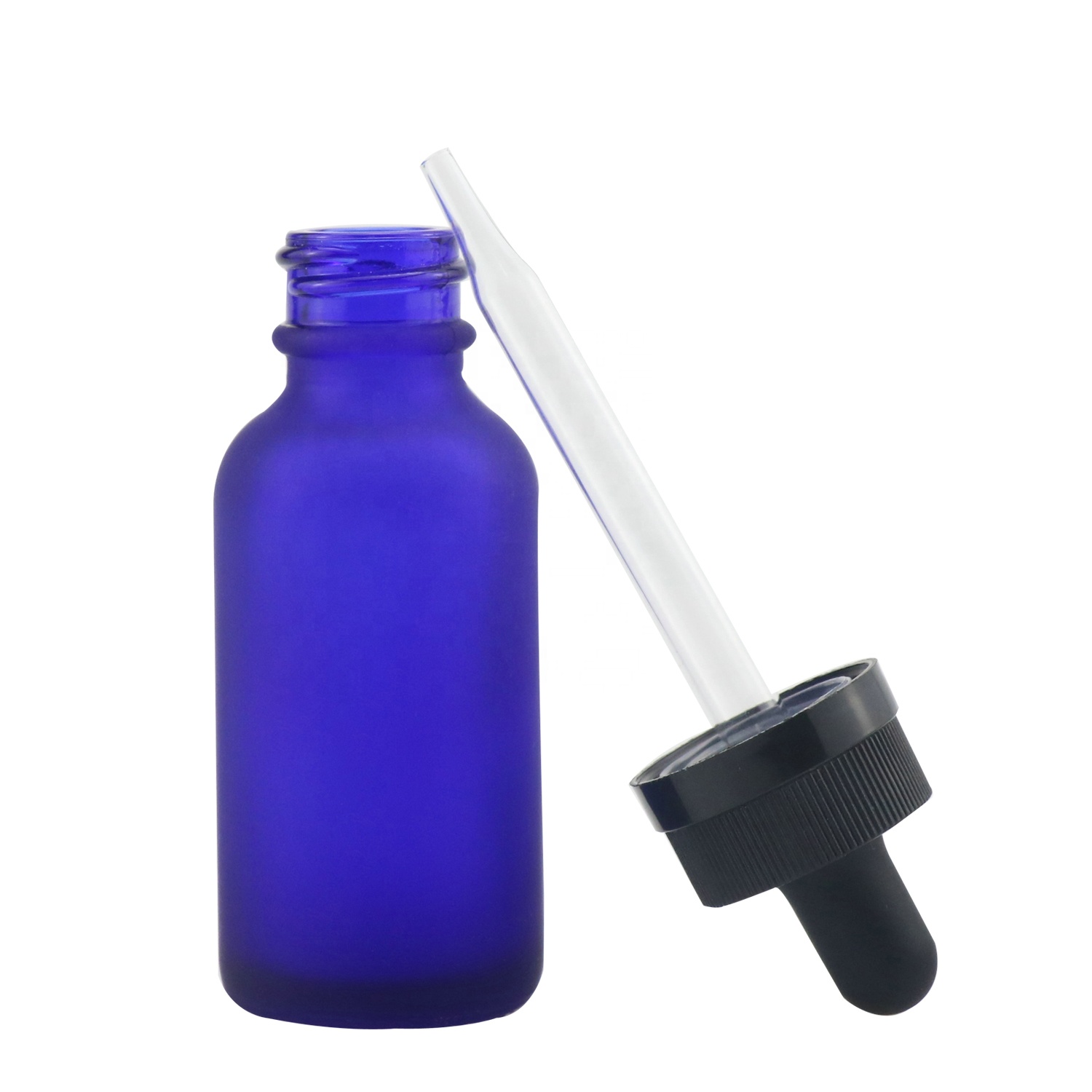 1oz 2oz Sealing Chemical Reagent Bottle Amber Glass Boston Round Bottle With Dropper Cap 15ml 30ml 60ml 120ml
