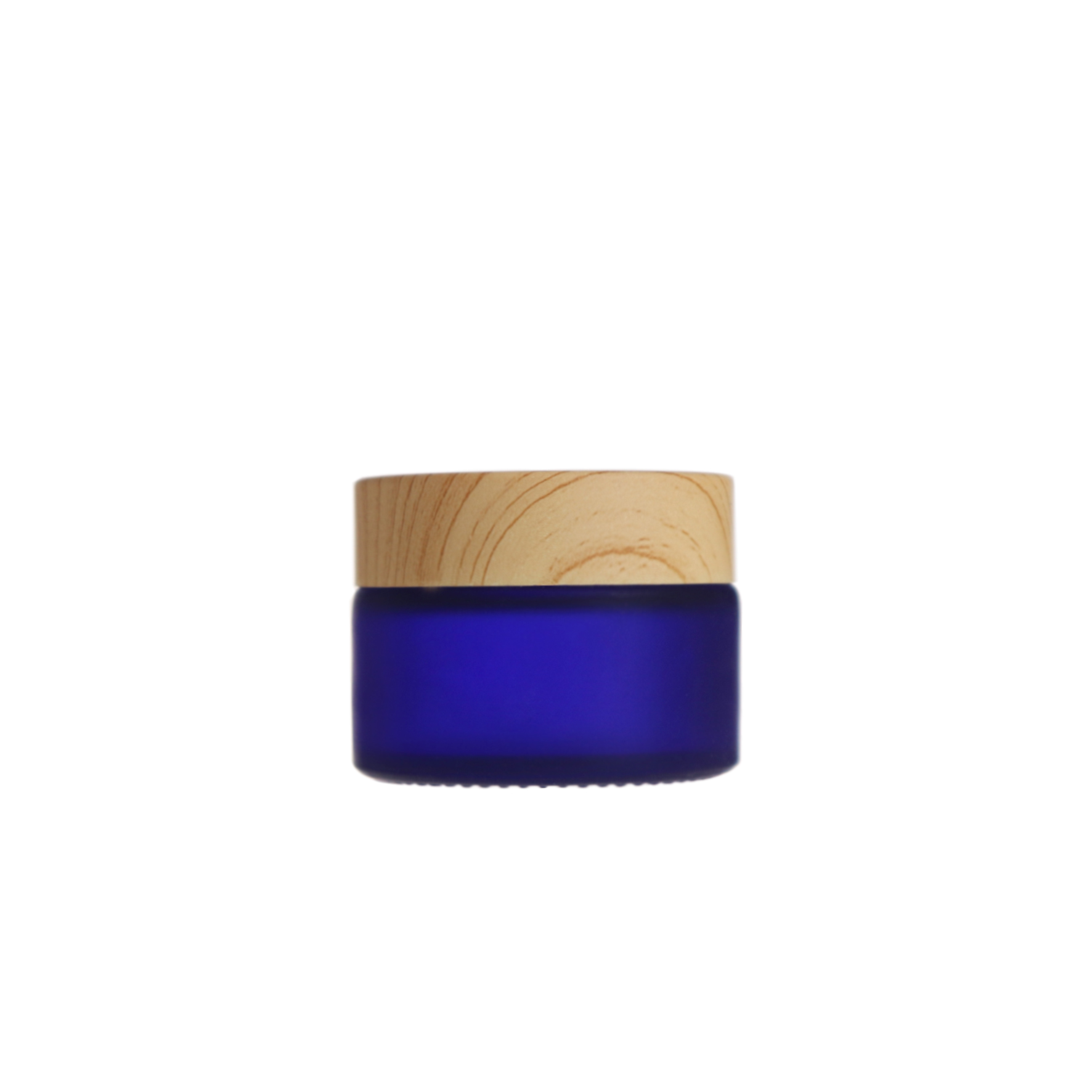 1oz 30g blue frosted empty fancy small glass jars with lids for cosmetic cream