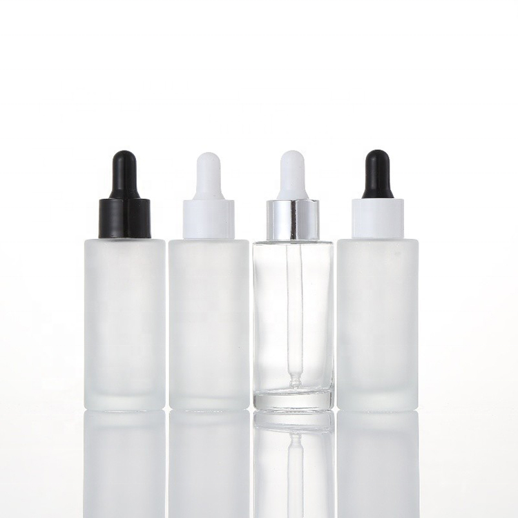 1oz 30ml 50ml 100ml 120ml 150ml flat shoulder matt frost clear perfume glass dropper bottle for essential oil