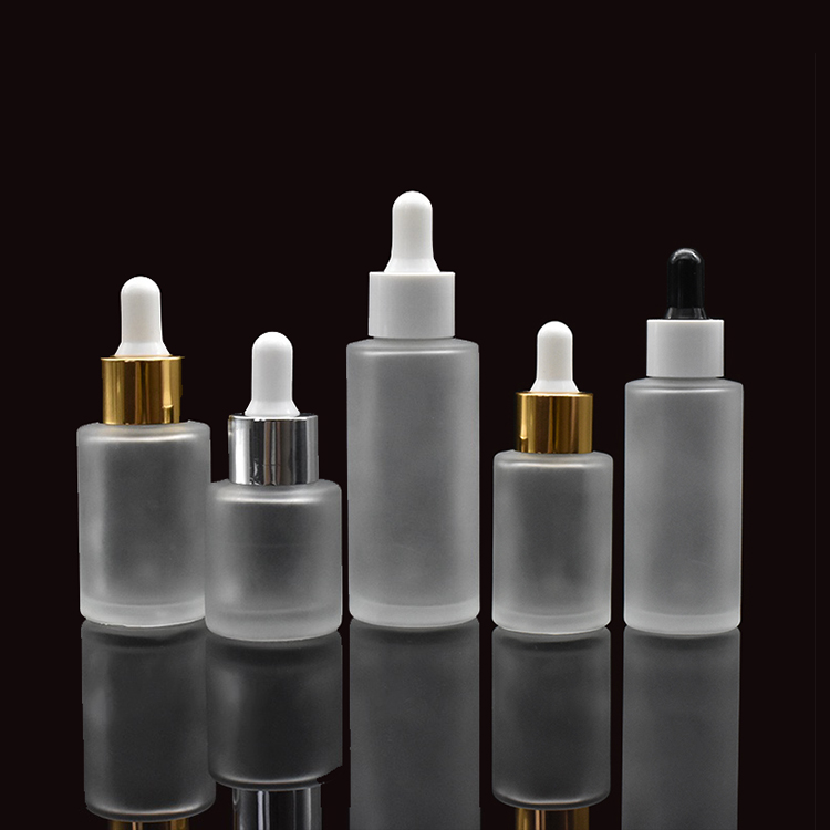 1oz 30ml 50ml 100ml 120ml 150ml flat shoulder matt frost clear perfume glass dropper bottle for essential oil