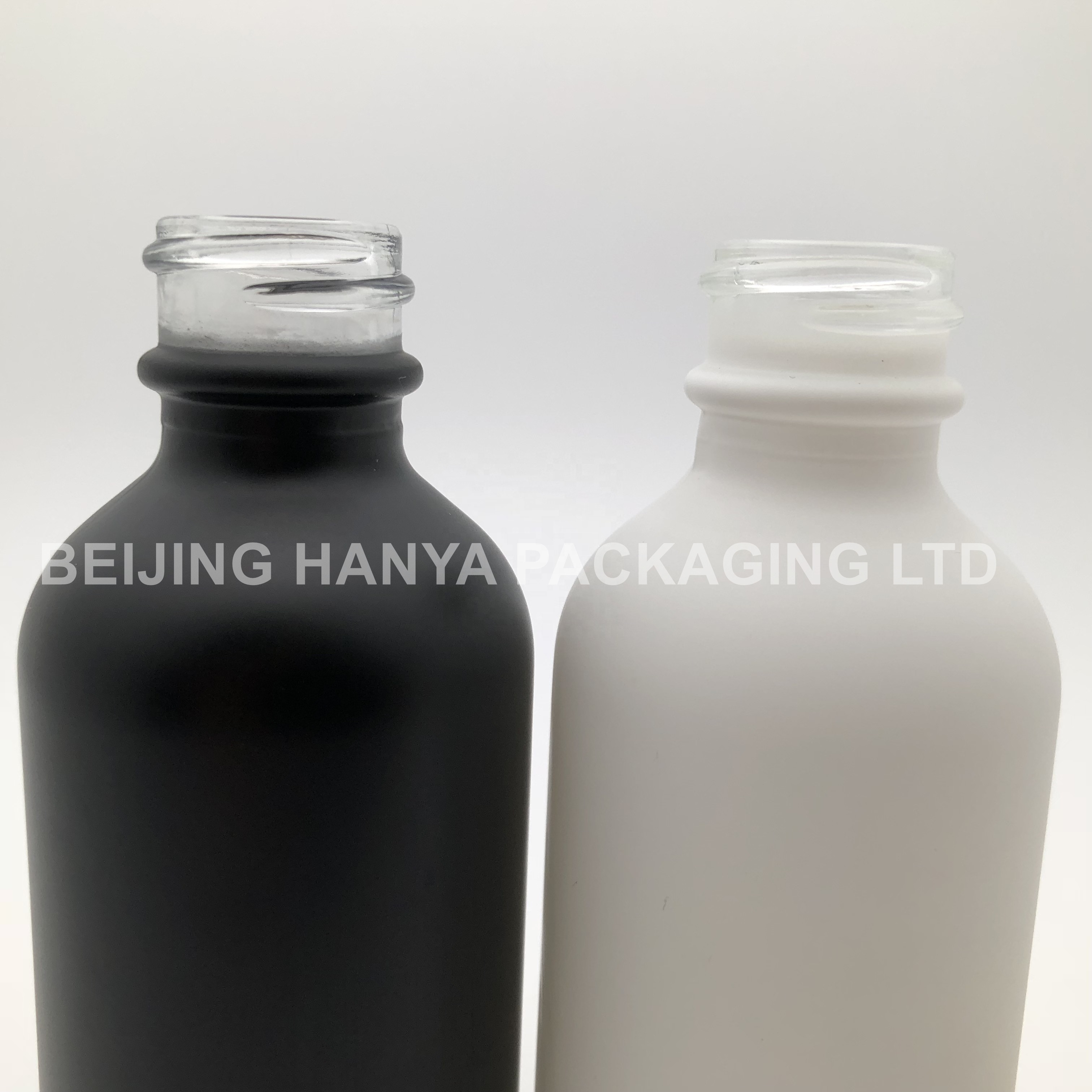 1oz / 30ml Boston Round Glass Essential Oil Bottle Matte With Dropper