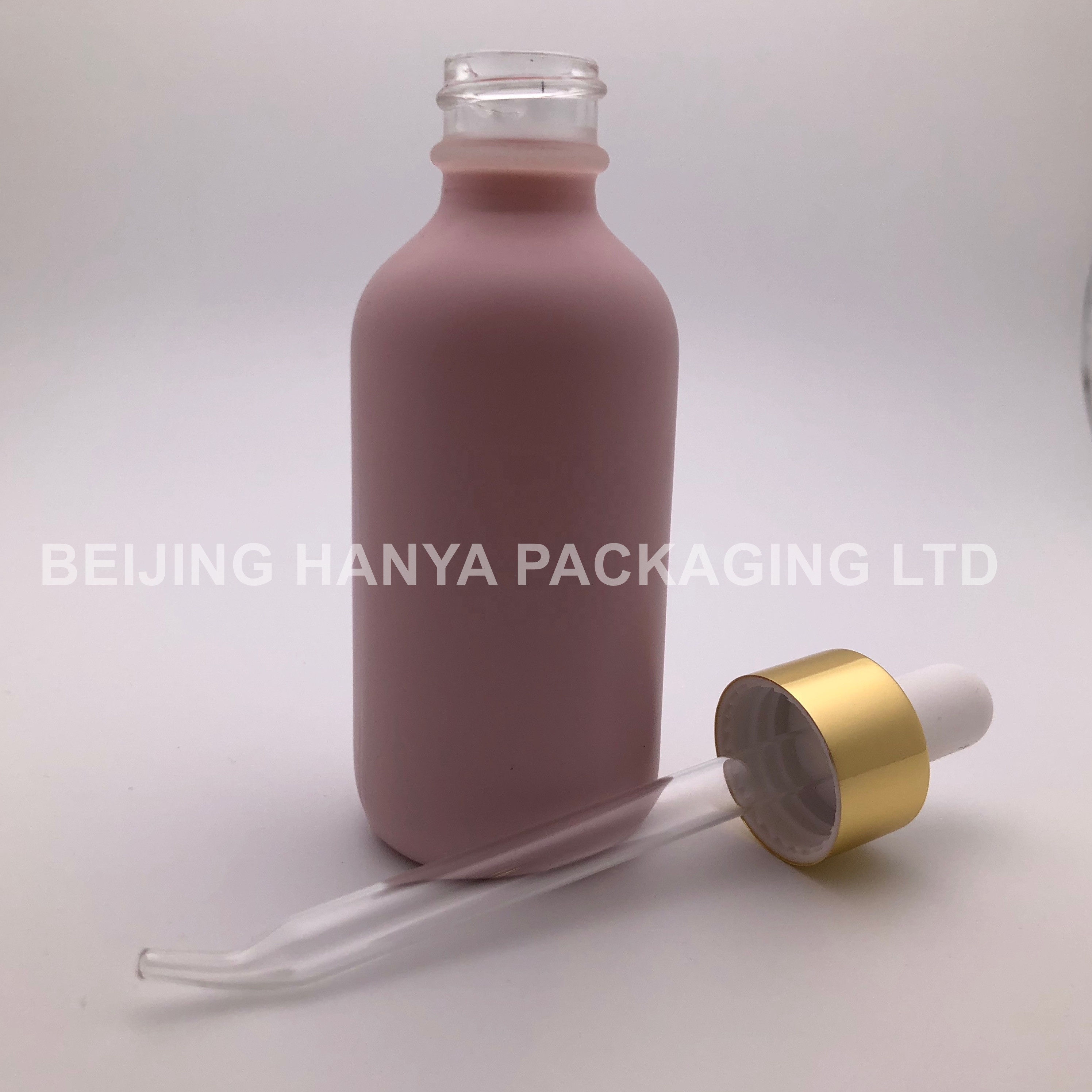 1oz / 30ml Boston Round Glass Essential Oil Bottle Matte With Dropper