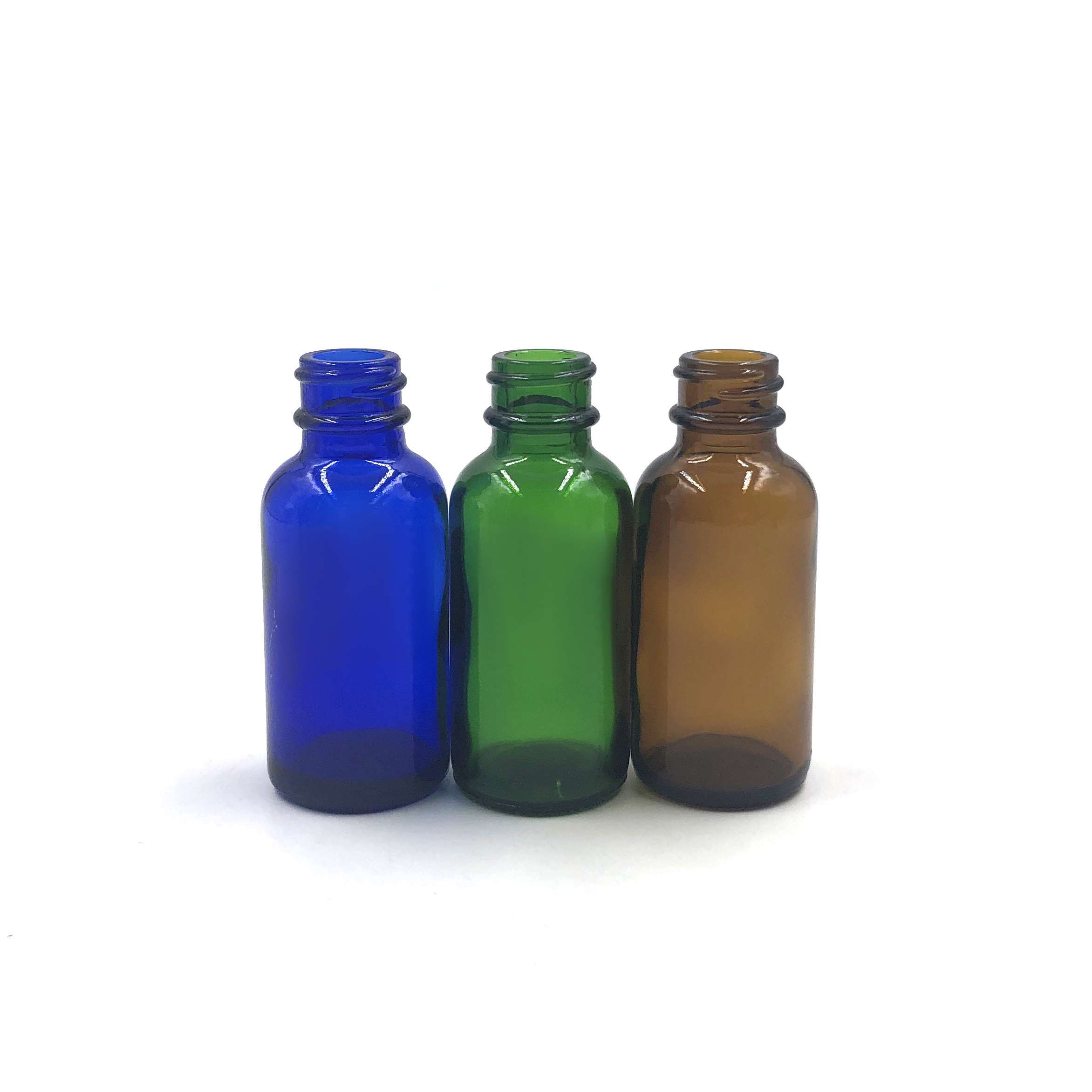 1oz 30ml Colored Frosted Coated Hand Wash Pharmaceutical Dropper Boston Round Glass Bottle