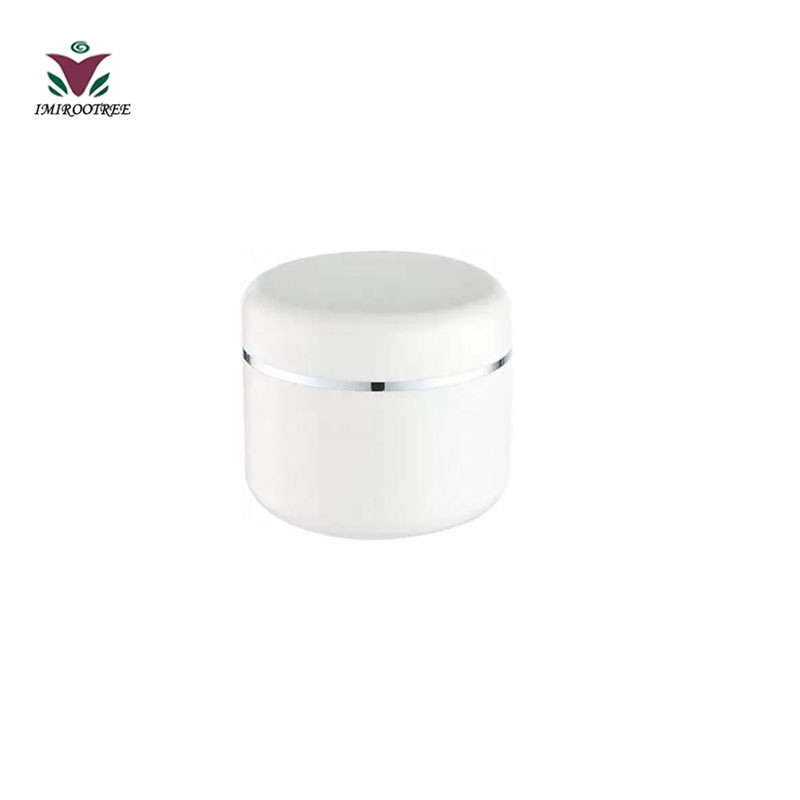 1oz 30ml PP Glossy White Cosmetic Cream Container Sample Jars