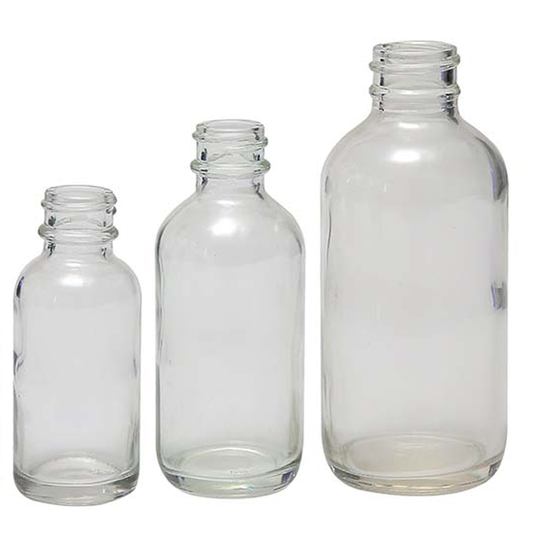 1oz 30ml boston round essential oil glass bottle