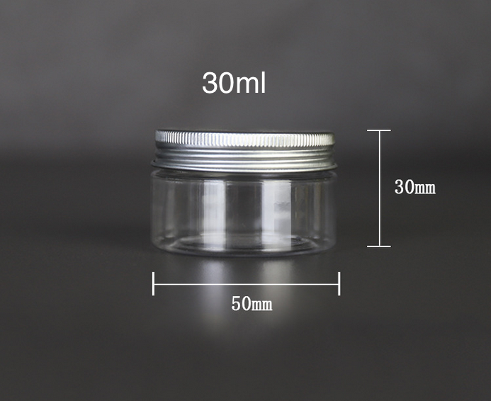 1oz 30ml clear cream containers with cap for skin care cream lotion