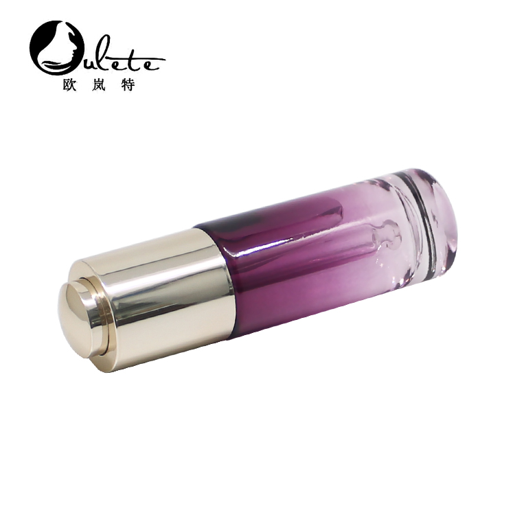 1oz 30ml serum gradient purple glass dropper bottle for essential oils