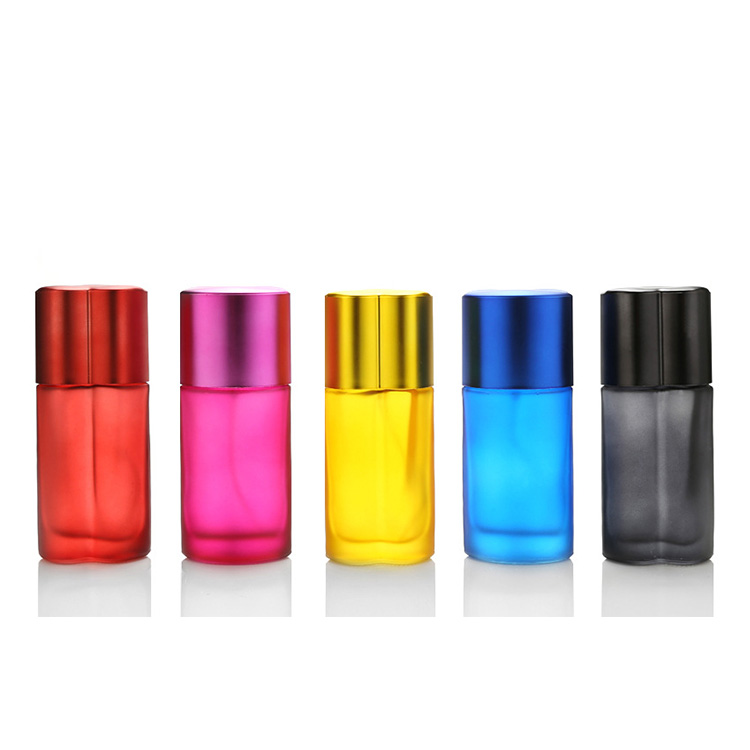 1oz 40ml Customised color glass perfume packaging bottle with fine mist sprayer