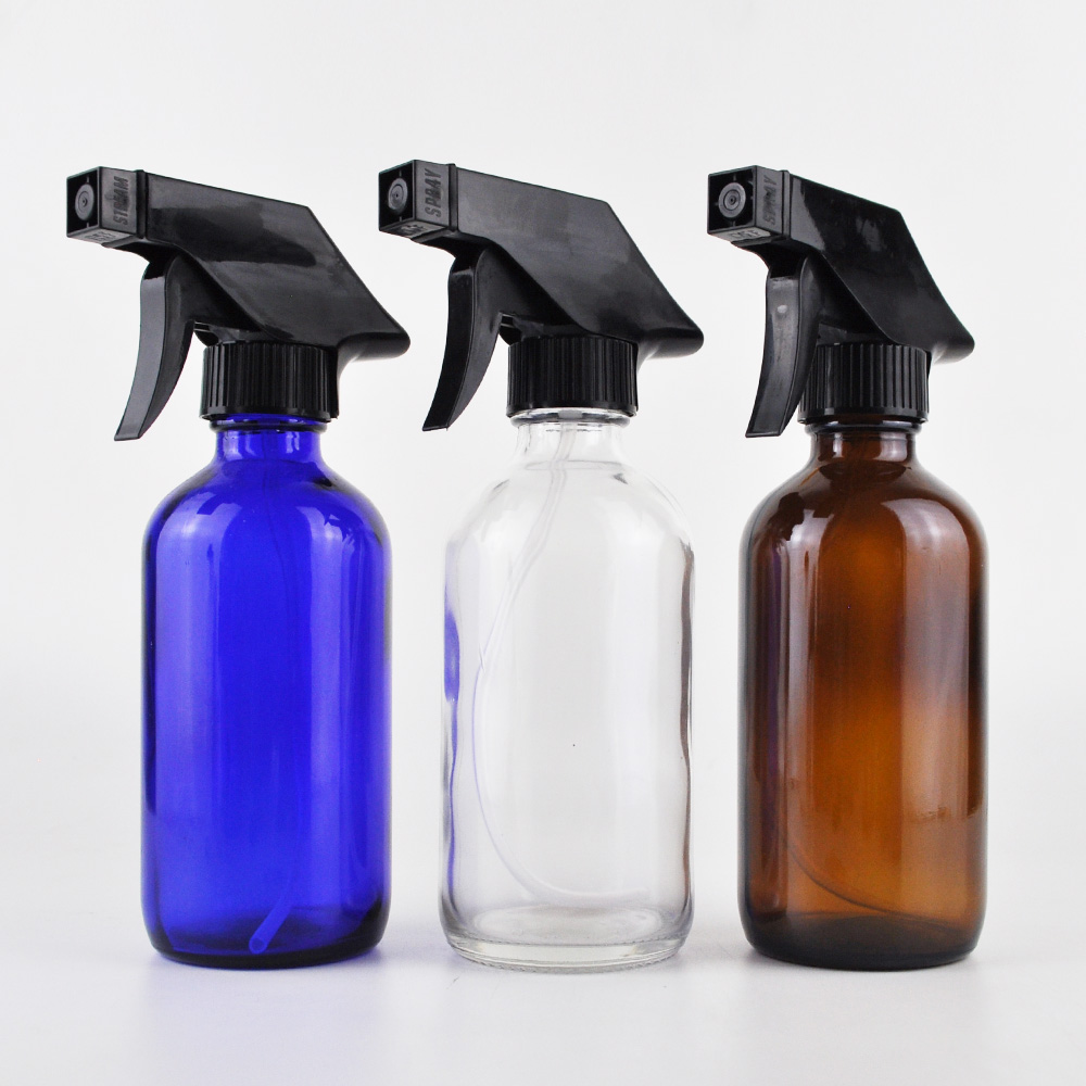 1oz 60ml 4oz 240ml 480ml boston glass shampoo bottle with pump cap