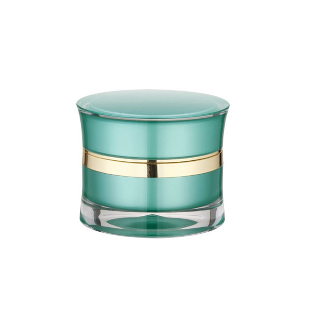 1oz Acrylic Waist cosmetics packaging low moq luxury cream jar cosmetic bottle set packaging