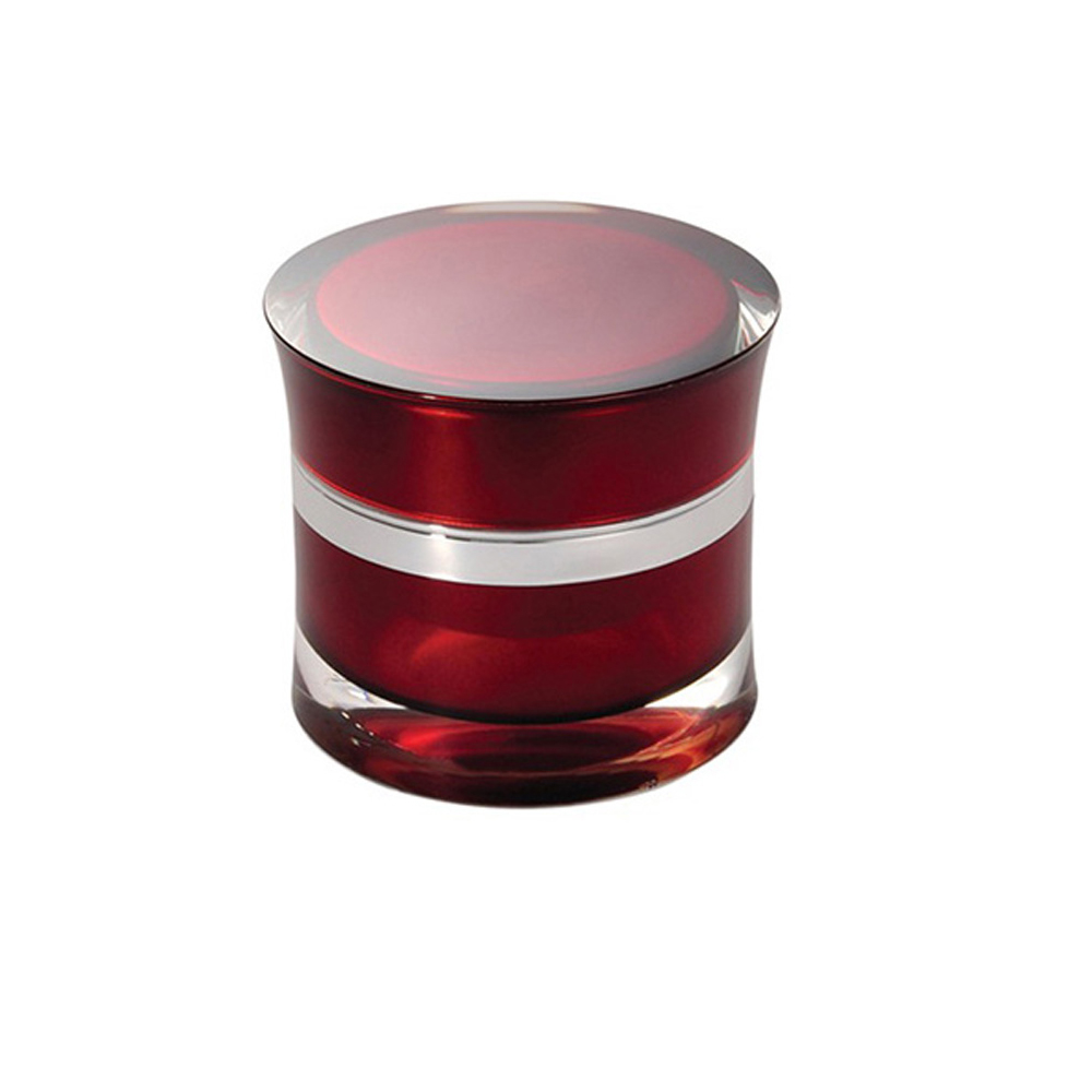1oz Acrylic Waist cosmetics packaging low moq luxury cream jar cosmetic bottle set packaging