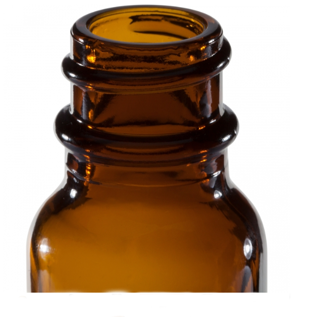 1oz Amber Boston Round Glass Bottle