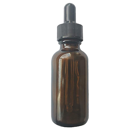 1oz Amber Brown Dropper Glass Bottles 30ml with customized labels