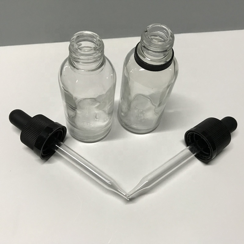 1oz Medicinal euro glass bottle with childproof GLASS DROPPER
