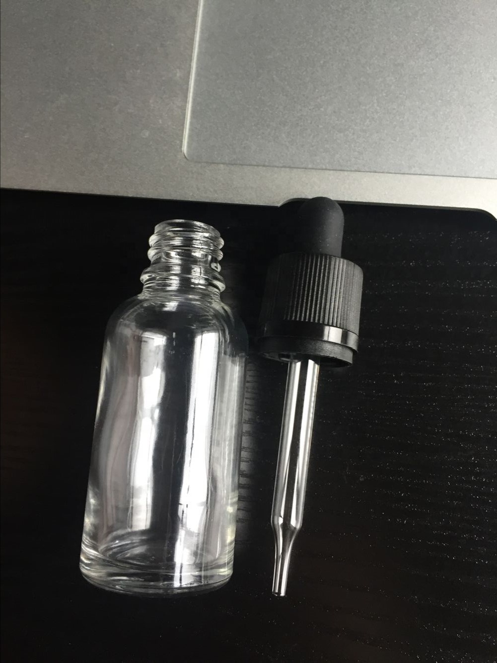 1oz Medicinal euro glass bottle with childproof GLASS DROPPER