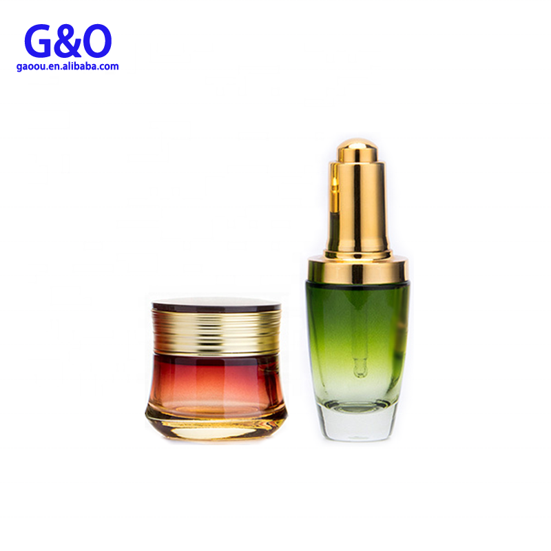1oz acrylic cosmetic container cosmetic glass container jar skincare packaging bottles bottles for skincare lotion bottle glass