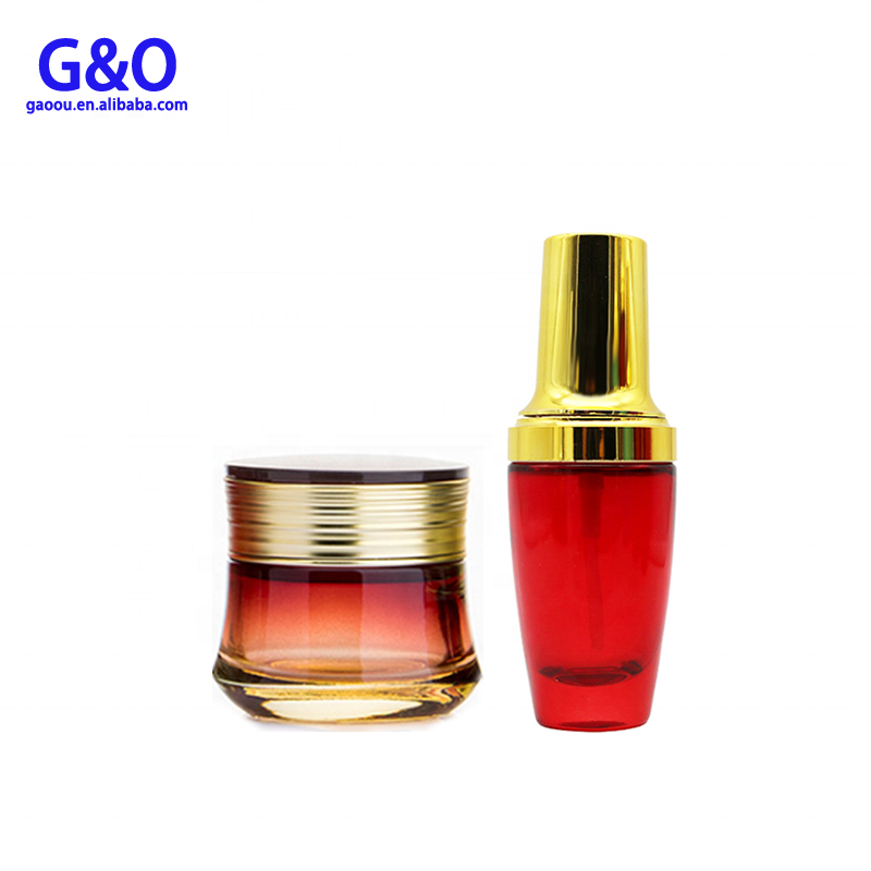1oz acrylic cosmetic container cosmetic glass container jar skincare packaging bottles bottles for skincare lotion bottle glass
