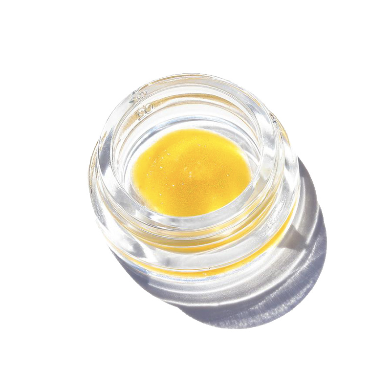 1oz children proof glass jar weed CBD flower terp sauce and kief glass jar with child resistant lid custom stickers and labels