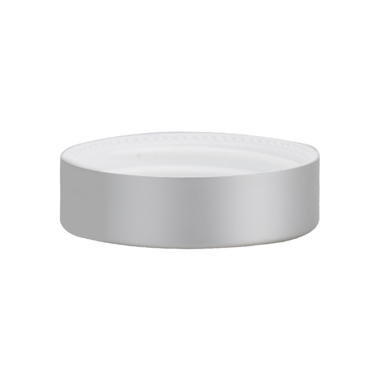 1oz cosmetic jar frosted glass cosmetic jar with mat silver aluminum cap