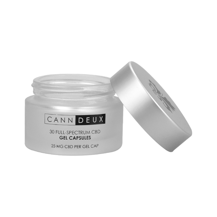 1oz cosmetic jar frosted glass cosmetic jar with mat silver aluminum cap