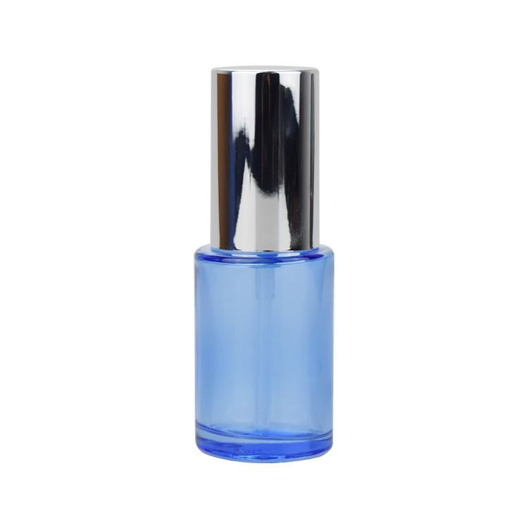 1oz flat serum pump blue glass bottle 30ml 40ml 50ml 60ml 80ml 100ml 120ml blue glass bottle with wooden cap
