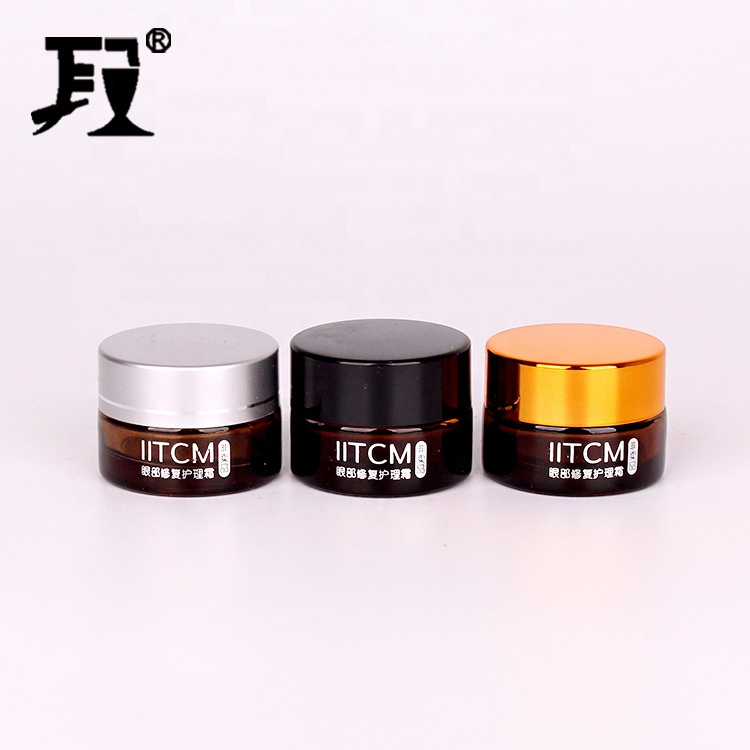 1oz frosted cream glass jars with golden lids glass jar